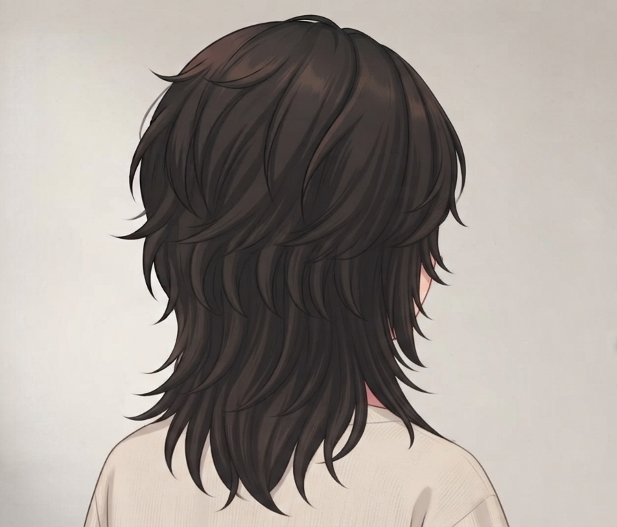 Female · Wolf Cut · Back